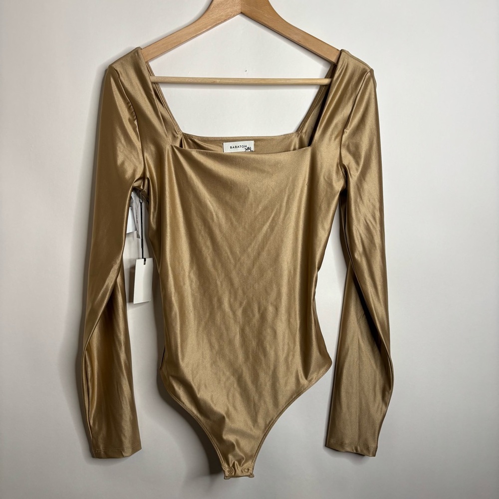 NWT Aritzia Babaton Contour Squareneck Longsleeve Bodysuit size Medium